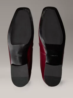 Calvin Klein Weiche Loafers aus Leder mit quadratischer Spitze^Damen Flache Schuhe