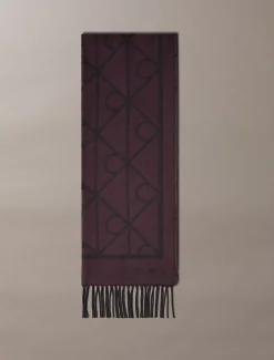 Calvin Klein Weicher Schal mit zweifarbigem Logo-Emblem^Damen Schals & Handschuhe|Schals & Handschuhe