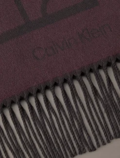 Calvin Klein Weicher Schal mit zweifarbigem Logo-Emblem^Damen Schals & Handschuhe|Schals & Handschuhe