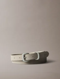 Calvin Klein Weicher Wildleder-Gürtel mit klobiger Metallschnalle^Damen Gürtel