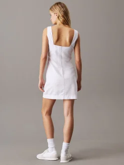 Calvin Klein Weiches Baumwoll-Leinen-Minikleid^Damen Kleider & Röcke