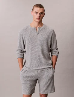 Calvin Klein Weiches Pyjama-Top mit Waffelstruktur^Herren Nachtwäsche & LoungewearFrisch Eingetroffen