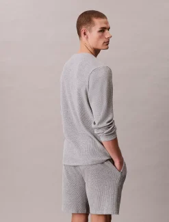 Calvin Klein Weiches Pyjama-Top mit Waffelstruktur^Herren Nachtwäsche & LoungewearFrisch Eingetroffen
