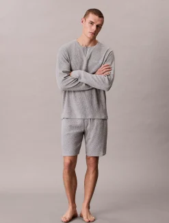 Calvin Klein Weiches Pyjama-Top mit Waffelstruktur^Herren Nachtwäsche & LoungewearFrisch Eingetroffen