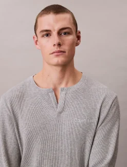 Calvin Klein Weiches Pyjama-Top mit Waffelstruktur^Herren Nachtwäsche & LoungewearFrisch Eingetroffen
