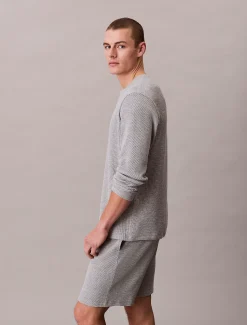 Calvin Klein Weiches Pyjama-Top mit Waffelstruktur^Herren Nachtwäsche & LoungewearFrisch Eingetroffen