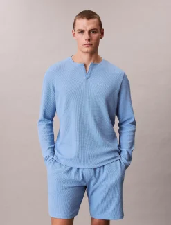 Calvin Klein Weiches Pyjama-Top mit Waffelstruktur^Herren Nachtwäsche & LoungewearFrisch Eingetroffen