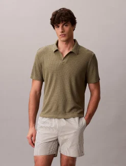 Calvin Klein Weiches Strand-Poloshirt^Herren BademodeFrisch Eingetroffen
