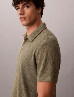 Calvin Klein Weiches Strand-Poloshirt^Herren BademodeFrisch Eingetroffen