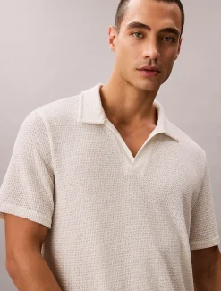 Calvin Klein Weiches Strand-Poloshirt^Herren BademodeFrisch Eingetroffen