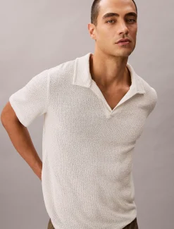 Calvin Klein Weiches Strand-Poloshirt^Herren BademodeFrisch Eingetroffen