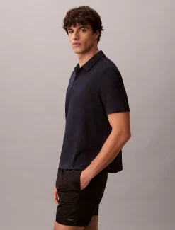 Calvin Klein Weiches Strand-Poloshirt^Herren BademodeFrisch Eingetroffen