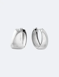 Calvin Klein Weite, geformte Kreolen^Damen Uhren & Schmuck