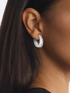 Calvin Klein Weite, geformte Kreolen^Damen Uhren & Schmuck