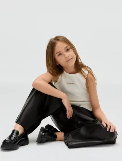 Calvin Klein Weite Hose aus Kunstleder^Kinder Hosen & Shorts|Kleidung