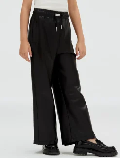 Calvin Klein Weite Hose aus Kunstleder^Kinder Hosen & Shorts|Kleidung