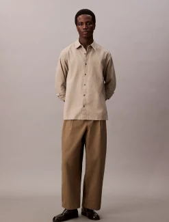 Calvin Klein Weite Hose mit Bundfalten^Herren Hosen & Shorts