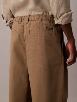 Calvin Klein Weite Hose mit Bundfalten^Herren Hosen & Shorts