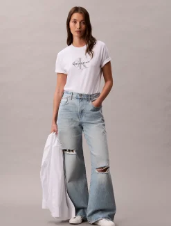 Calvin Klein Wide Leg Jeans^Damen High Rise Skinny|Mom Jeans