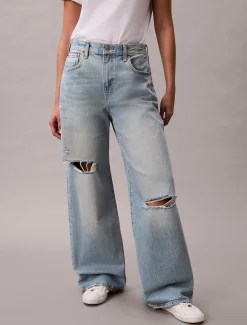 Calvin Klein Wide Leg Jeans^Damen High Rise Skinny|Mom Jeans