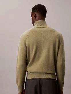 Calvin Klein Woll-Pullover mit hohem Stehkragen^Herren Strickdesigns