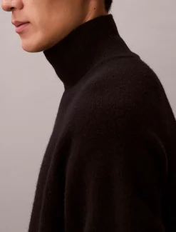 Calvin Klein Woll-Pullover mit hohem Stehkragen^Herren Strickdesigns