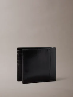 Calvin Klein Zweifach faltbares Leder-Portemonnaie^Herren Geldbörsen & Kartenetuis