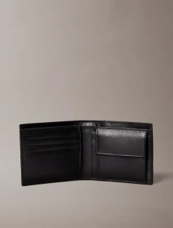 Calvin Klein Zweifach faltbares Leder-Portemonnaie^Herren Geldbörsen & Kartenetuis