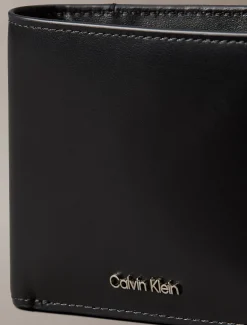 Calvin Klein Zweifach faltbares Leder-Portemonnaie^Herren Geldbörsen & Kartenetuis