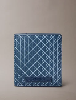Calvin Klein Zweifach faltbares Portemonnaie mit durchgehendem Monogramm-Logo^Herren Geldbörsen & Kartenetuis