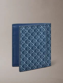 Calvin Klein Zweifach faltbares Portemonnaie mit durchgehendem Monogramm-Logo^Herren Geldbörsen & Kartenetuis