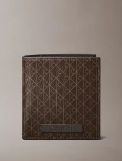 Calvin Klein Zweifach faltbares Portemonnaie mit durchgehendem Monogramm-Logo^Herren Geldbörsen & Kartenetuis