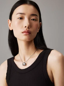 Calvin Klein Zweifarbige Anhänger-Halskette^Damen Uhren & Schmuck