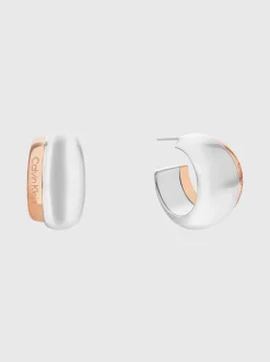 Calvin Klein Zweifarbige Kreolen^Damen Uhren & Schmuck