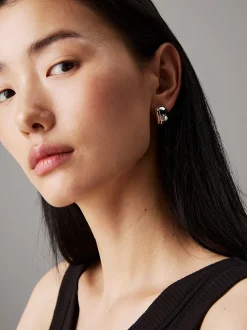 Calvin Klein Zweifarbige Kreolen^Damen Uhren & Schmuck