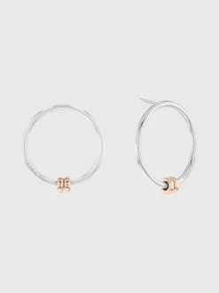 Calvin Klein Zweifarbige runde Ohrringe^Damen Uhren & Schmuck