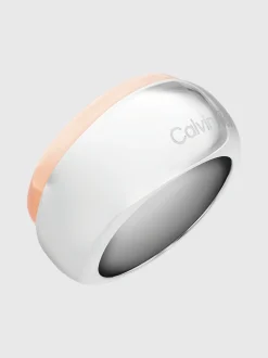 Calvin Klein Zweifarbiger klobiger Ring^Damen Uhren & Schmuck