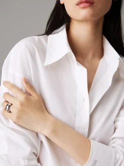 Calvin Klein Zweifarbiger klobiger Ring^Damen Uhren & Schmuck